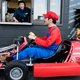 A photo of Mario visiting a drive-thru